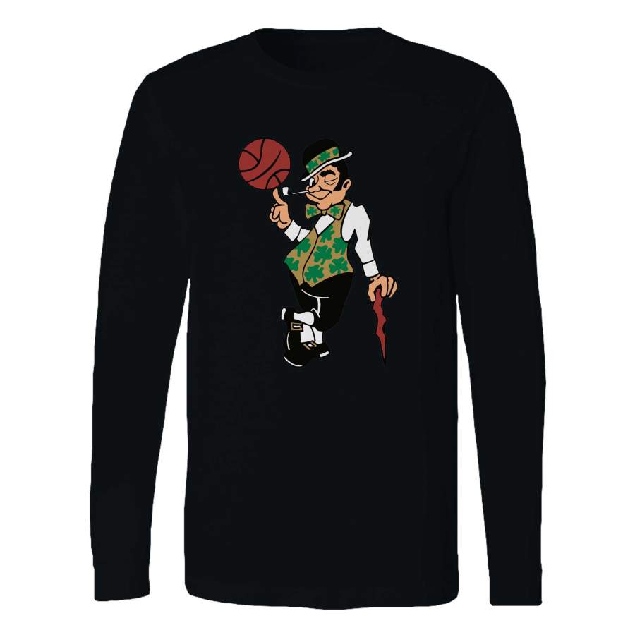 Boston Celtics Logo Mascot Ball Long Sleeve T-Shirt