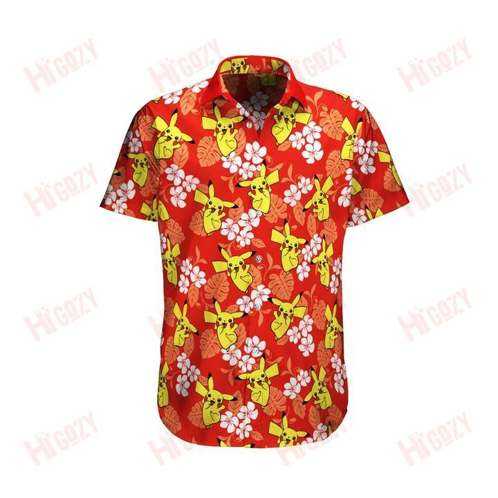 Anime Summer Hawaiian Shirt And Short, Anime Summer Shirt, Anime Set Hawaiian, Pok??mon Hawaii Shirt,Pikachu Shirt,Pikachu Hawaiian Shirt, Pokemon Lover Shirt