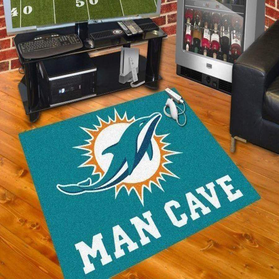 Miami Dolphins rug, Football rug Floor D??cor