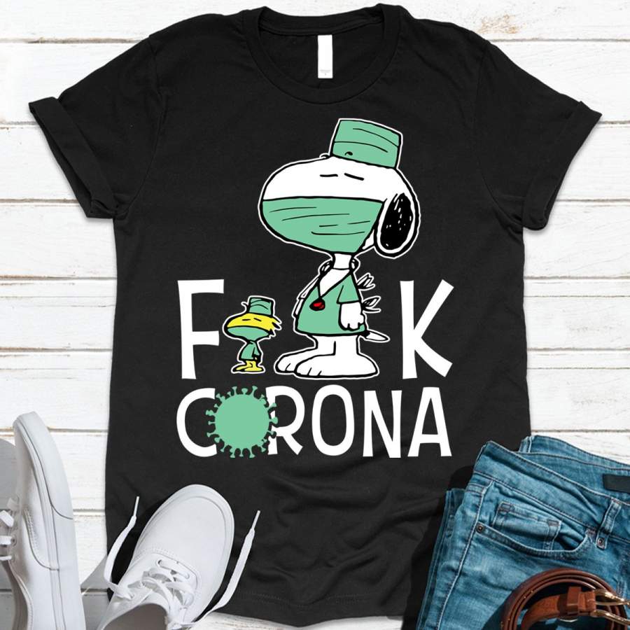 I Stay Home For Snoopy F Corona Coronavirus Shirt – covid 19