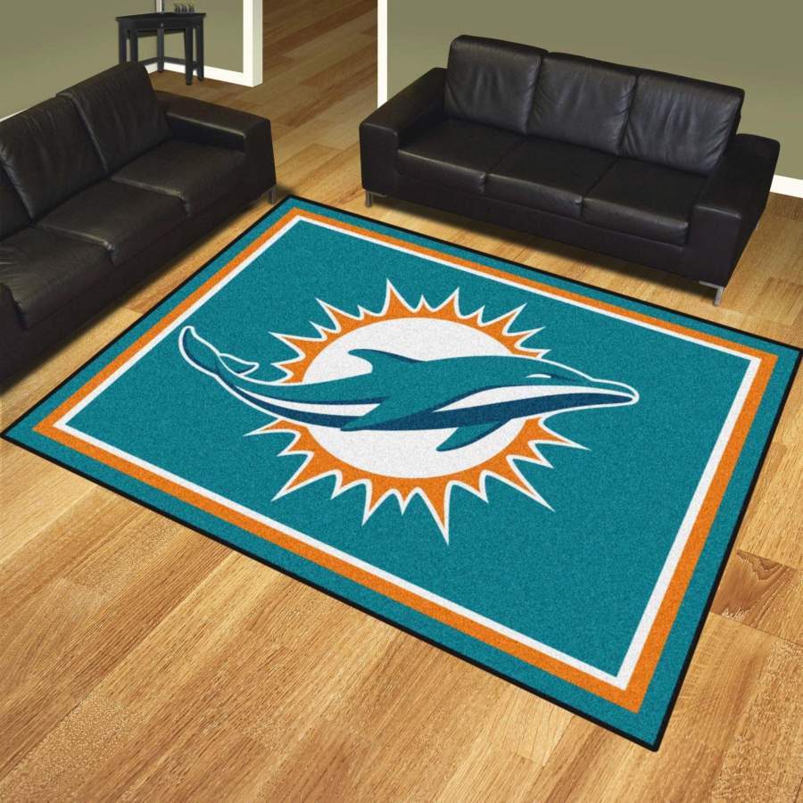 Miami Dolphins Area Rug Football Area Rug Floor D??cor