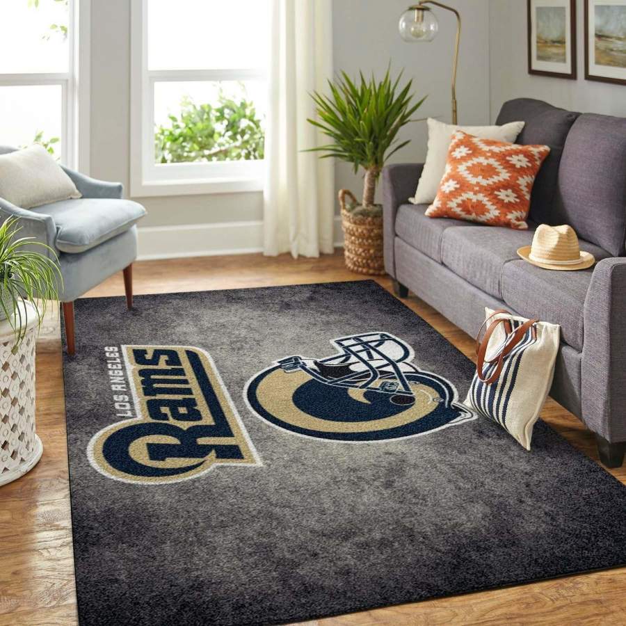 Football Team Los Angeles Rams Area Rug Football Home Decor – HomeBeautyUS