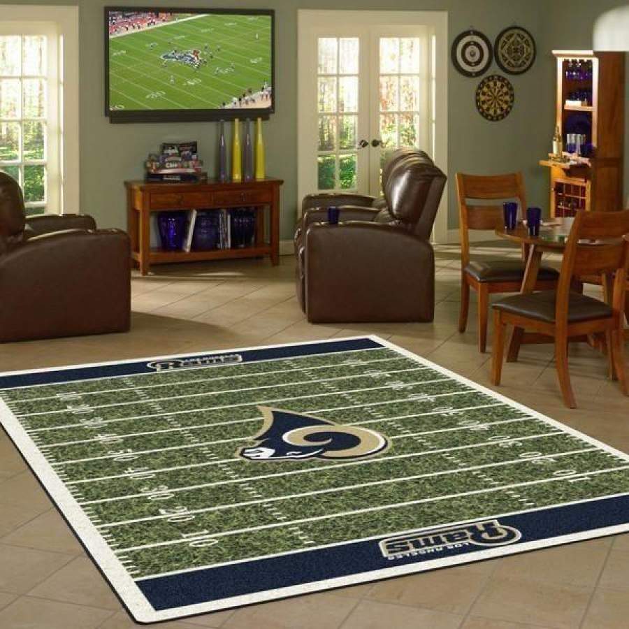 Los Angeles Rams Area Rug Football Area Rug Floor Dcor