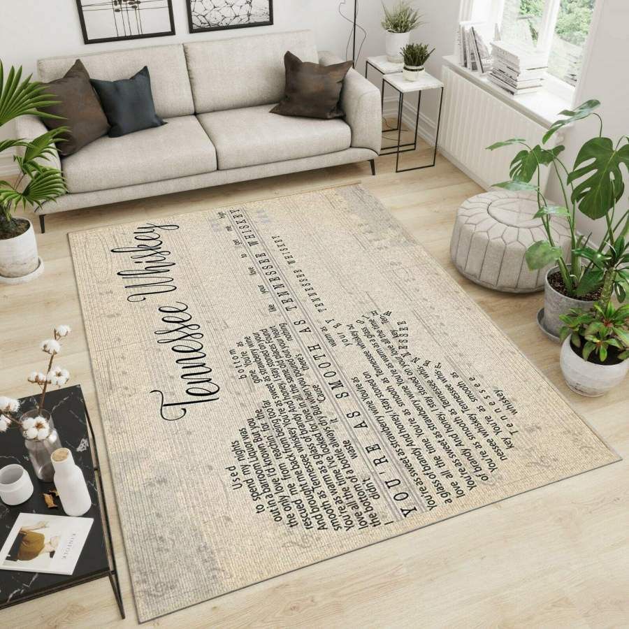 Chris Stapleton- Tennessee Whiskey Area Rug – Home Decor – Bedroom Living Room Decor