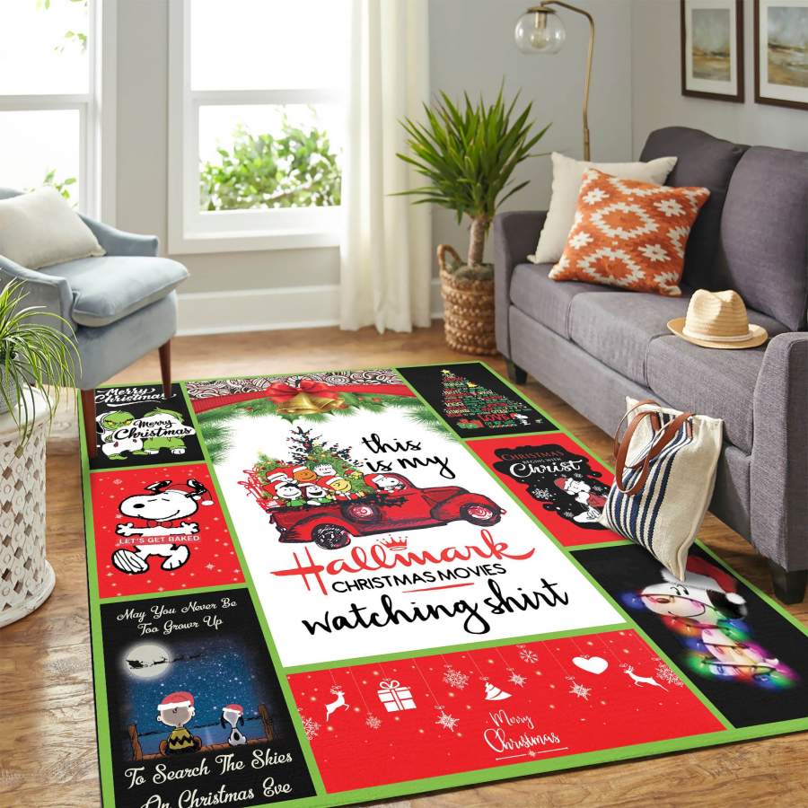 Christmas Snoopy Mk Carpet Area Rug – Home Decor – Bedroom Living Room D??cor