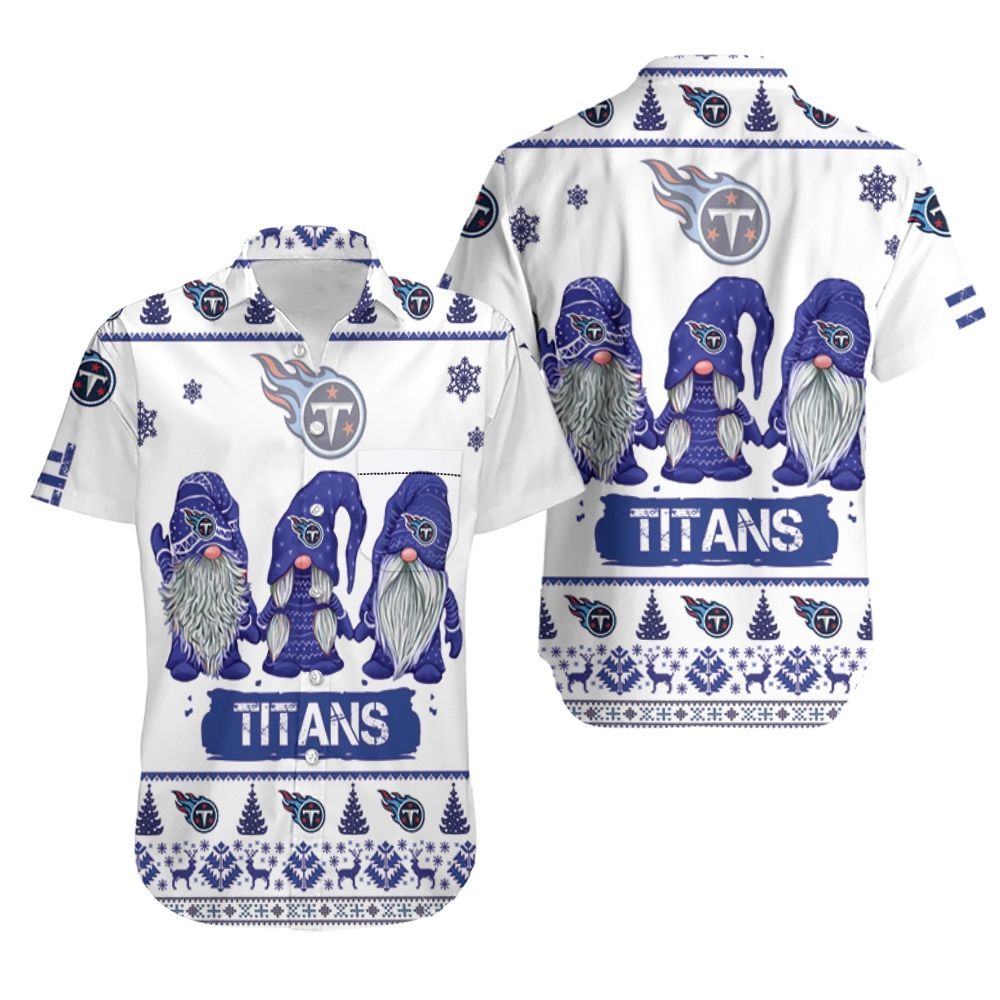 Christmas Gnomes Tennessee Titans Ugly Sweatshirt Christmas 3D Hawaiian Shirt