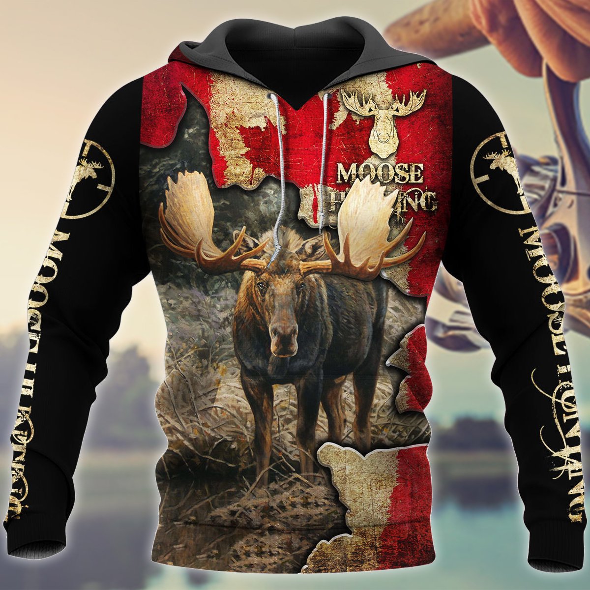 Higozy? Moose Hunting 3D Hoodie – TD1013