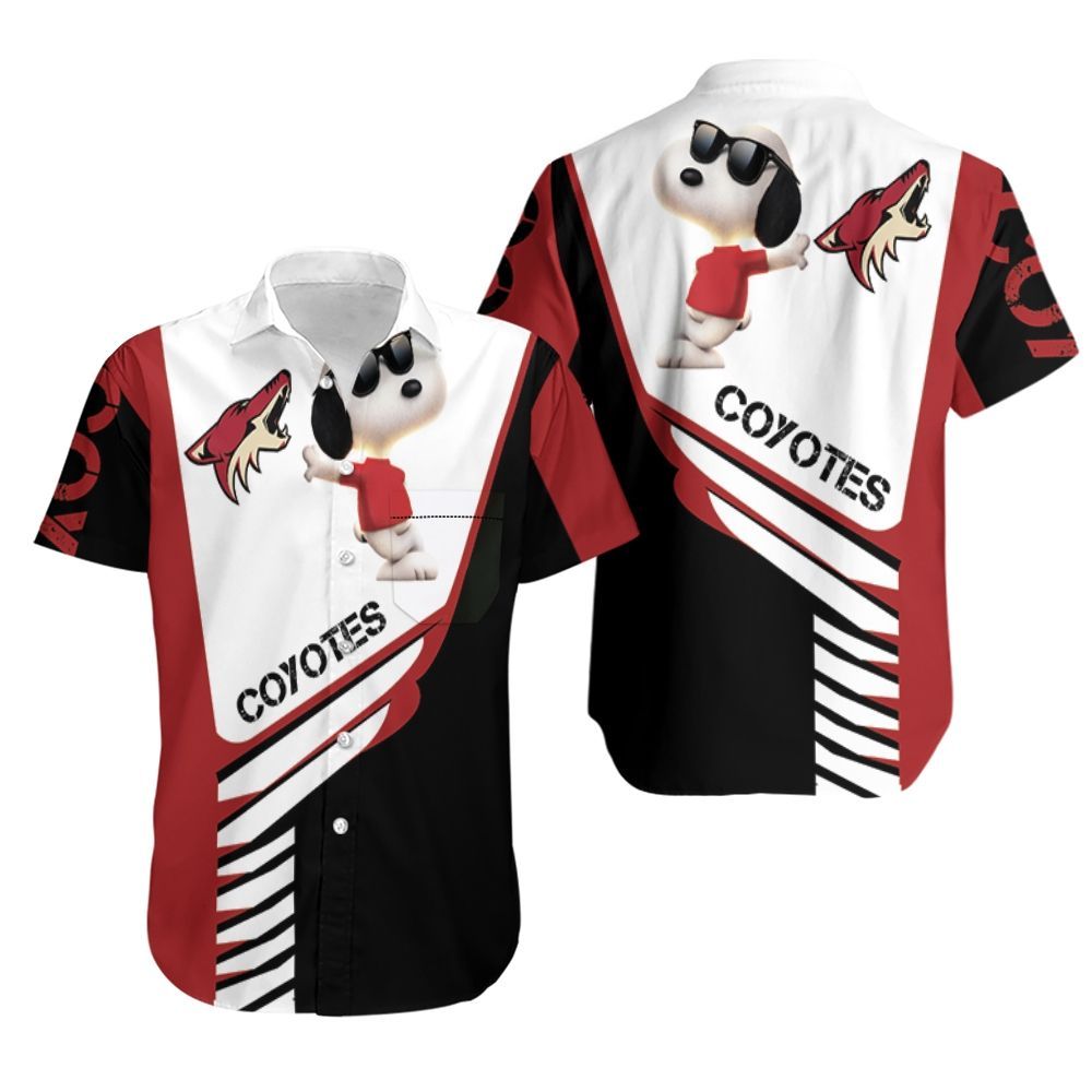 Arizona Coyotes Snoopy For Fans 3D Hawaiian Shirt