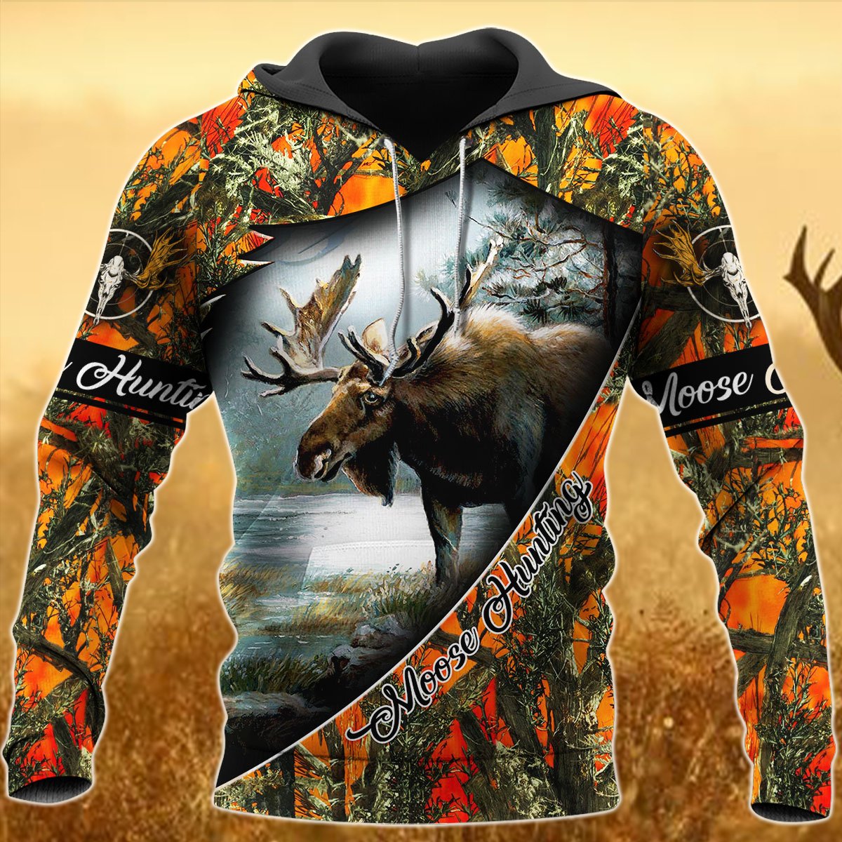 Higozy? Moose Hunting 3D Hoodie – TD1054