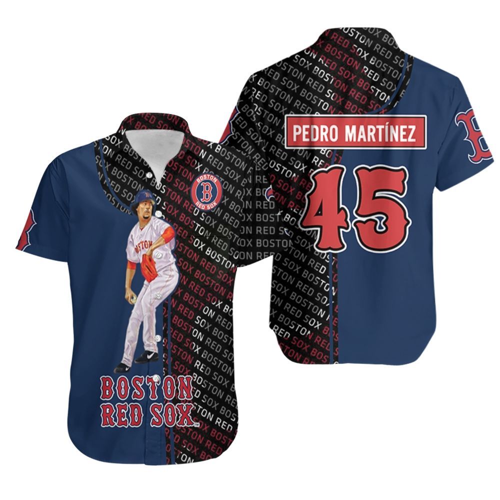 Pedro Martinez 45 Boston Red Sox Hawaiian Shirt