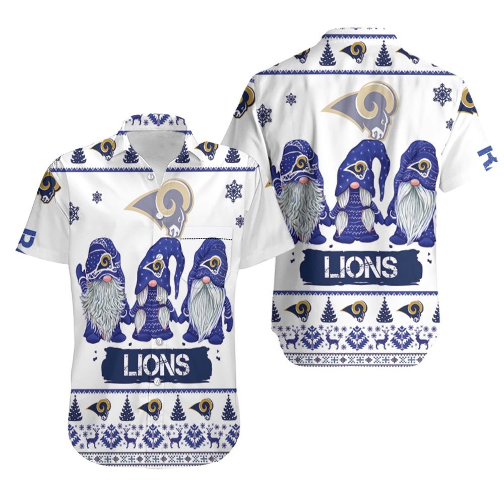 Christmas Gnomes Los Angeles Rams Ugly Sweatshirt Christmas 3D Hawaiian Shirt