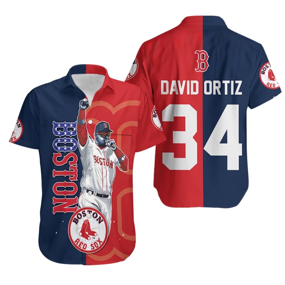 Boston Red Sox David Ortiz Strong Hawaiian Shirt