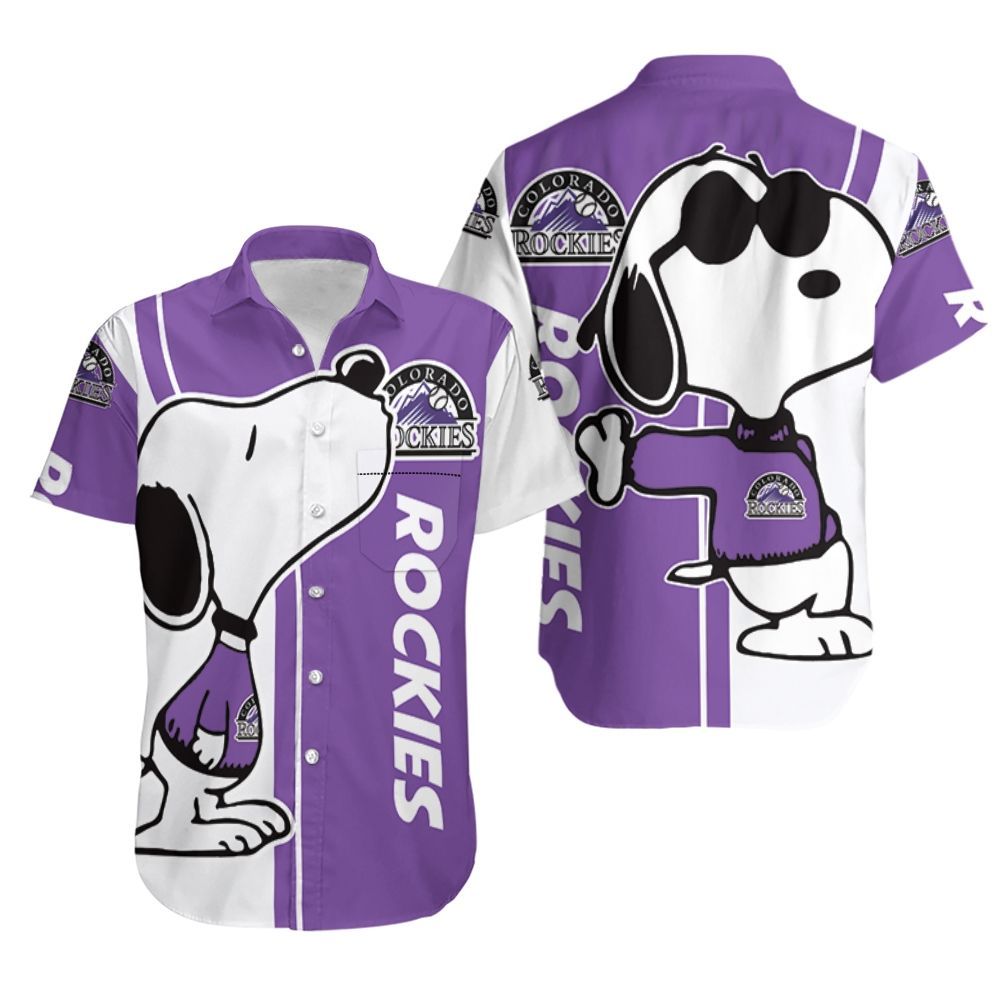 Colorado Rockies Snoopy Lover 3D Printed Hawaiian Shirt