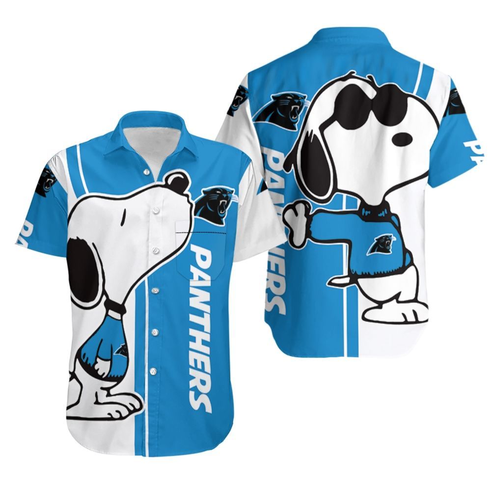 Carolina Panthers Snoopy Lover 3D Printed Hawaiian Shirt