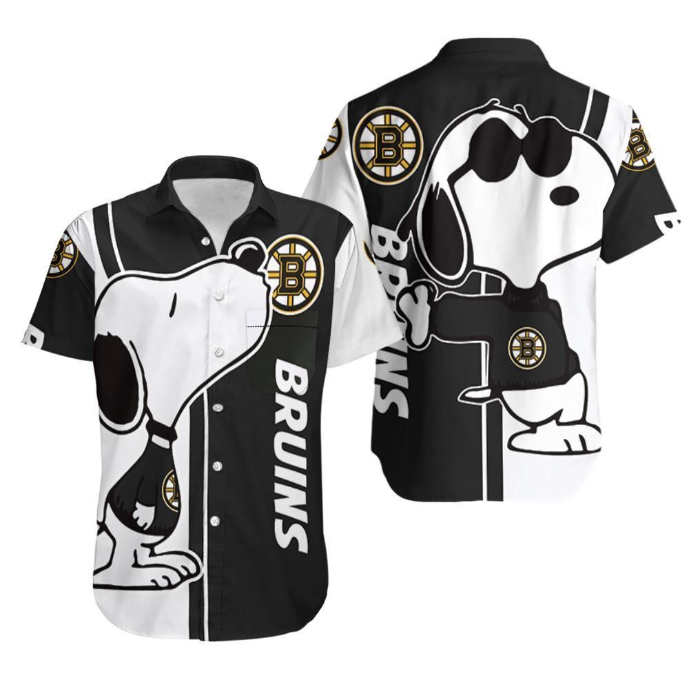 Boston Bruins Snoopy Lover 3D Printed Hawaiian Shirt