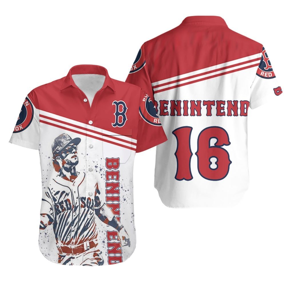 Andrew Benintendi Boston Red Sox 16 Hawaiian Shirt