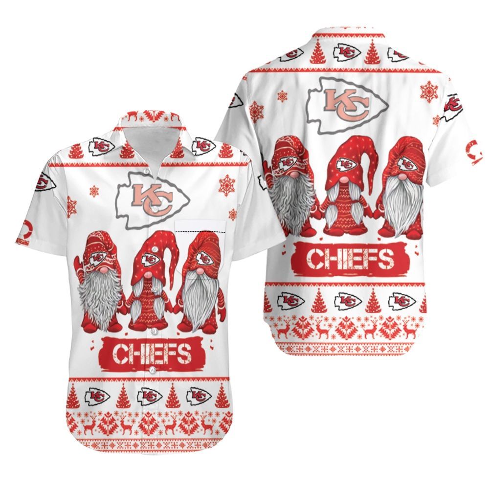 Christmas Gnomes Kansas City Chiefs Ugly Sweatshirt Christmas 3D Hawaiian Shirt