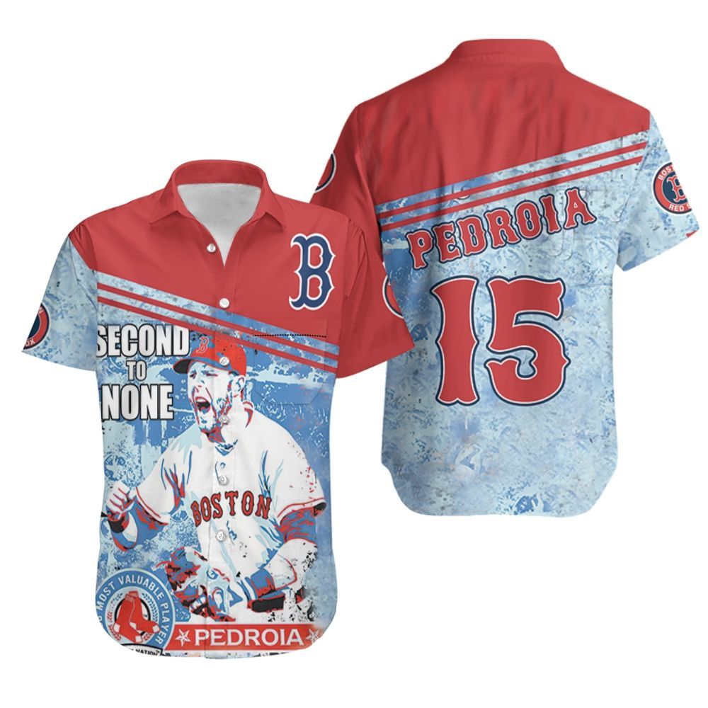 Boston Red Sox Second To None Pedroia Hawaiian Shirt