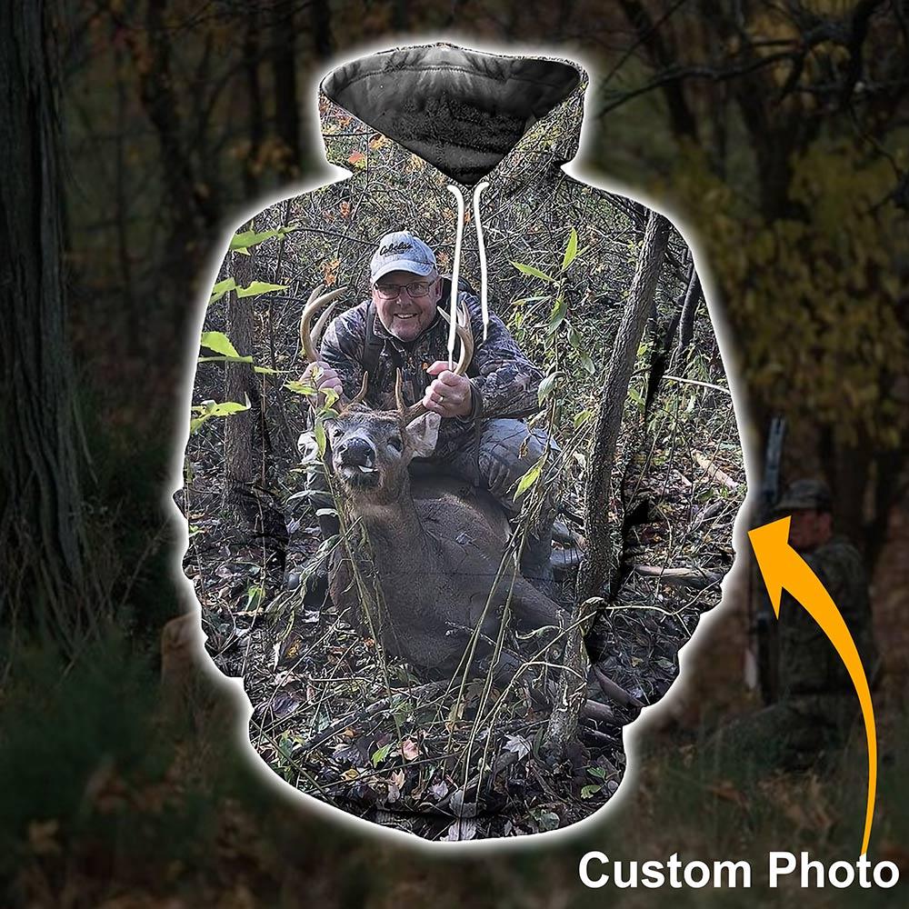 Higozy? Deer Hunting Custom Photo 3D Hoodie – SPTD337