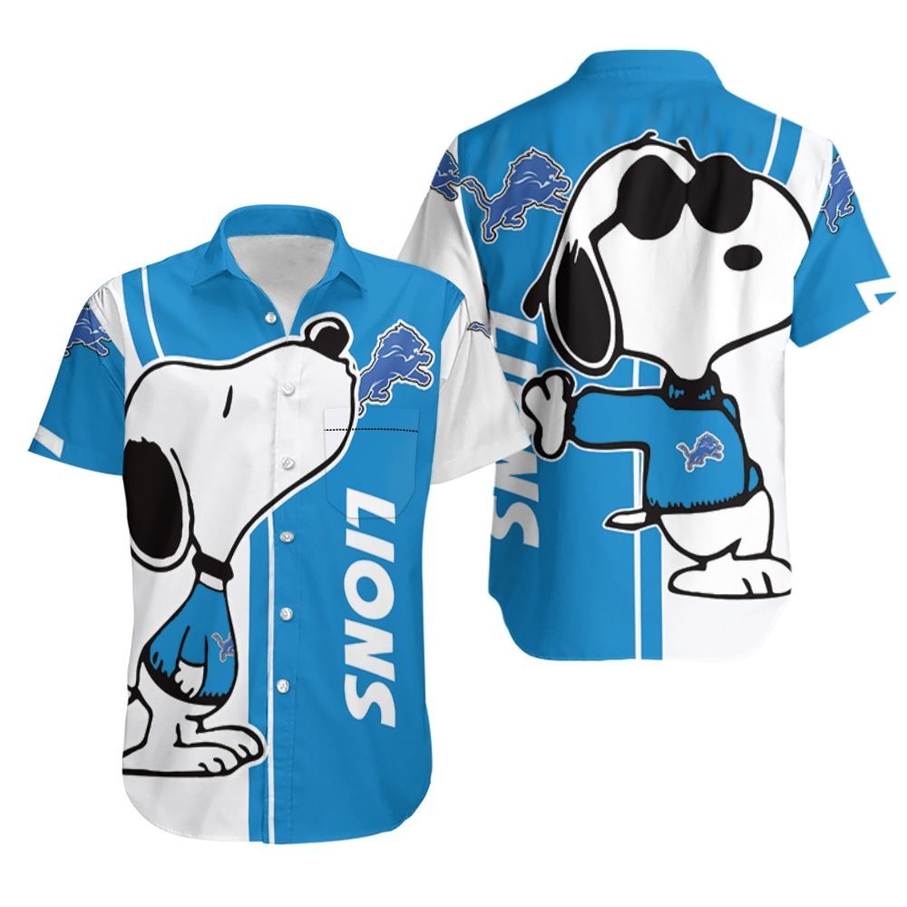 Detroit Lions Snoopy Lover 3D Printed Hawaiian Shirt