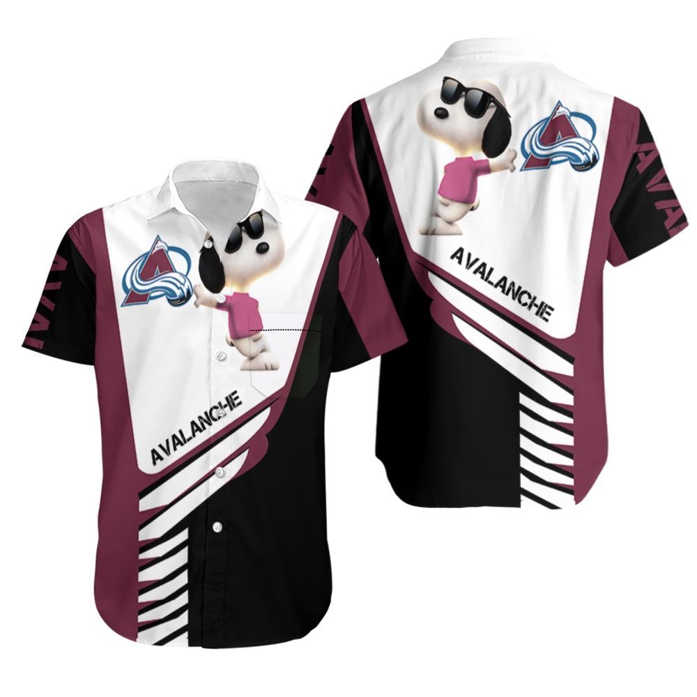 Colorado Avalanche Snoopy For Fans 3D Hawaiian Shirt