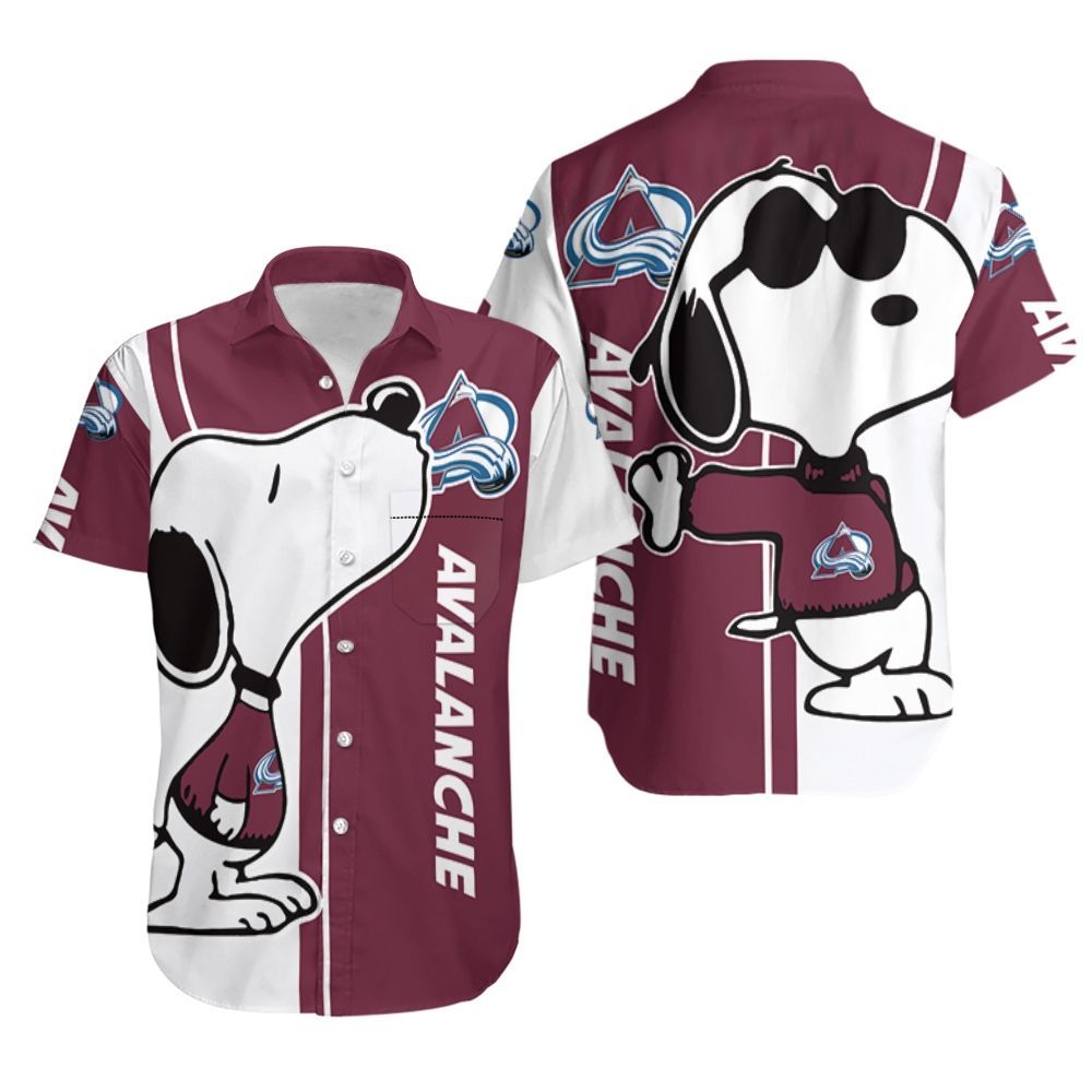 Colorado Avalanche Snoopy Lover 3D Printed Hawaiian Shirt