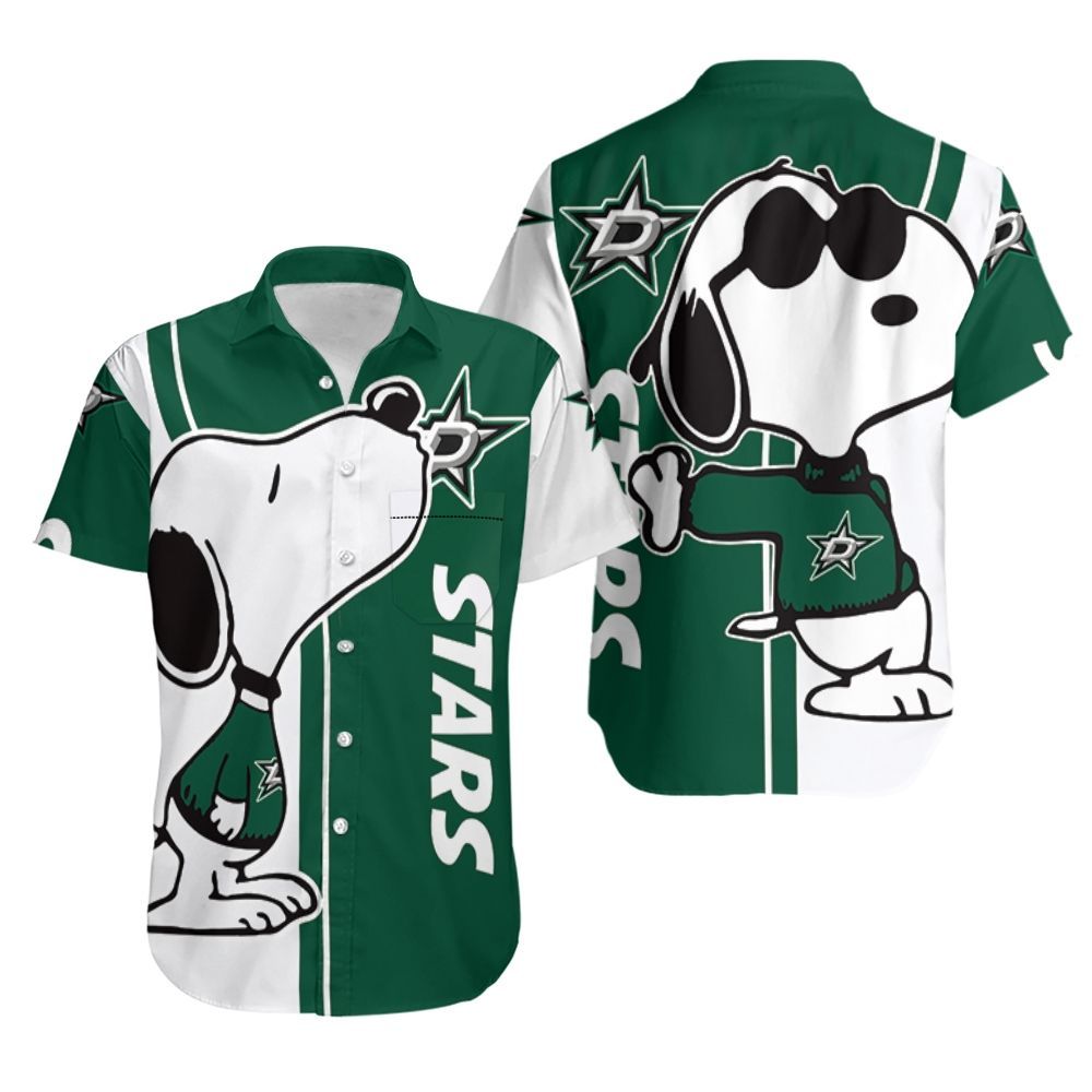 Dallas Stars Snoopy Lover 3D Printed Hawaiian Shirt