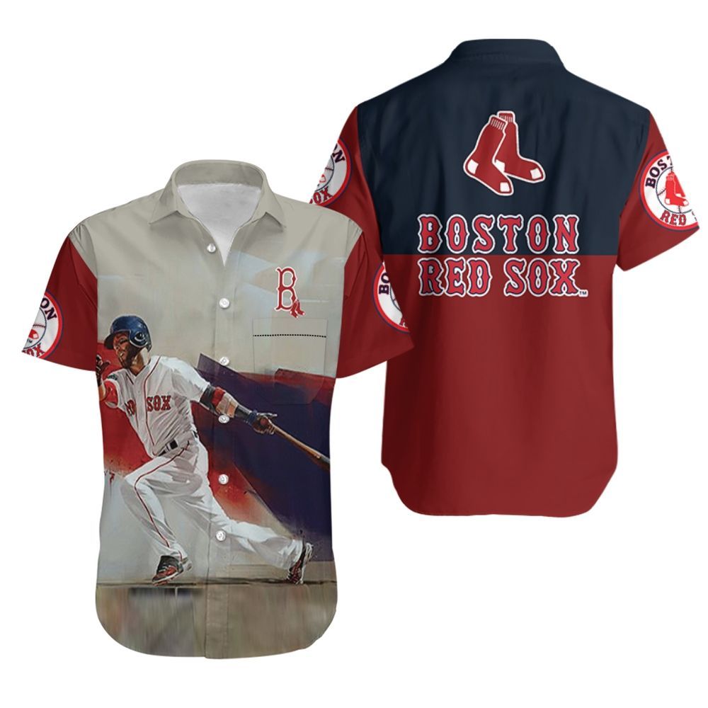 Boston Red Sox Dustin Pedroia 15 Legend Hawaiian Shirt