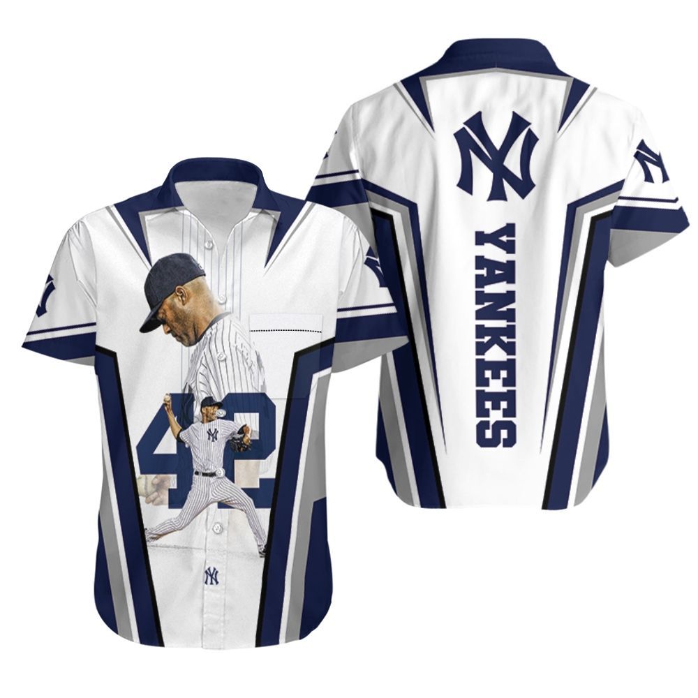 42 New York Yankees Mariano Rivera Hawaiian Shirt