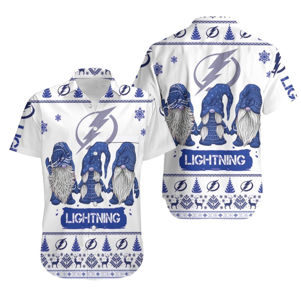 Christmas Gnomes Tampa Bay Lightning Ugly Sweatshirt Christmas 3D Hawaiian Shirt