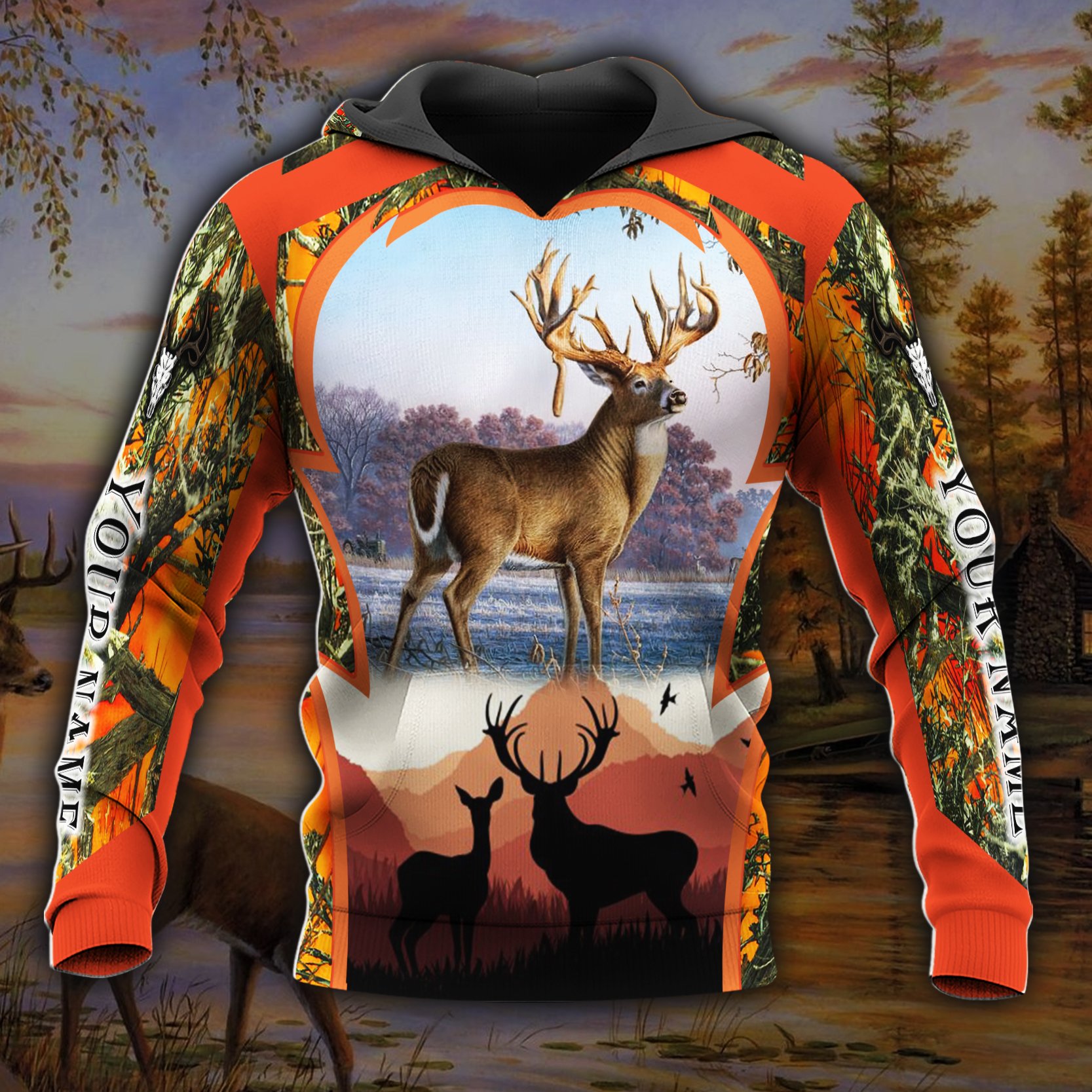 Higozy? Deer Hunting 3D Personalized Hoodie – SPTD363