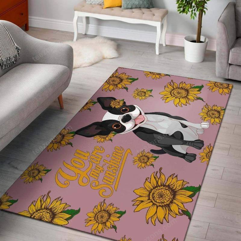 Boston Terrier You Are My Sunshine Limited Edition Sku 263228 Rug