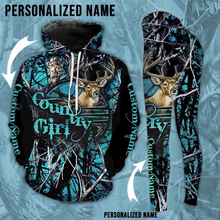 Higozy? Personalized Country Girl & Deer Hunting 3D Hoodie, Legging – LV1155