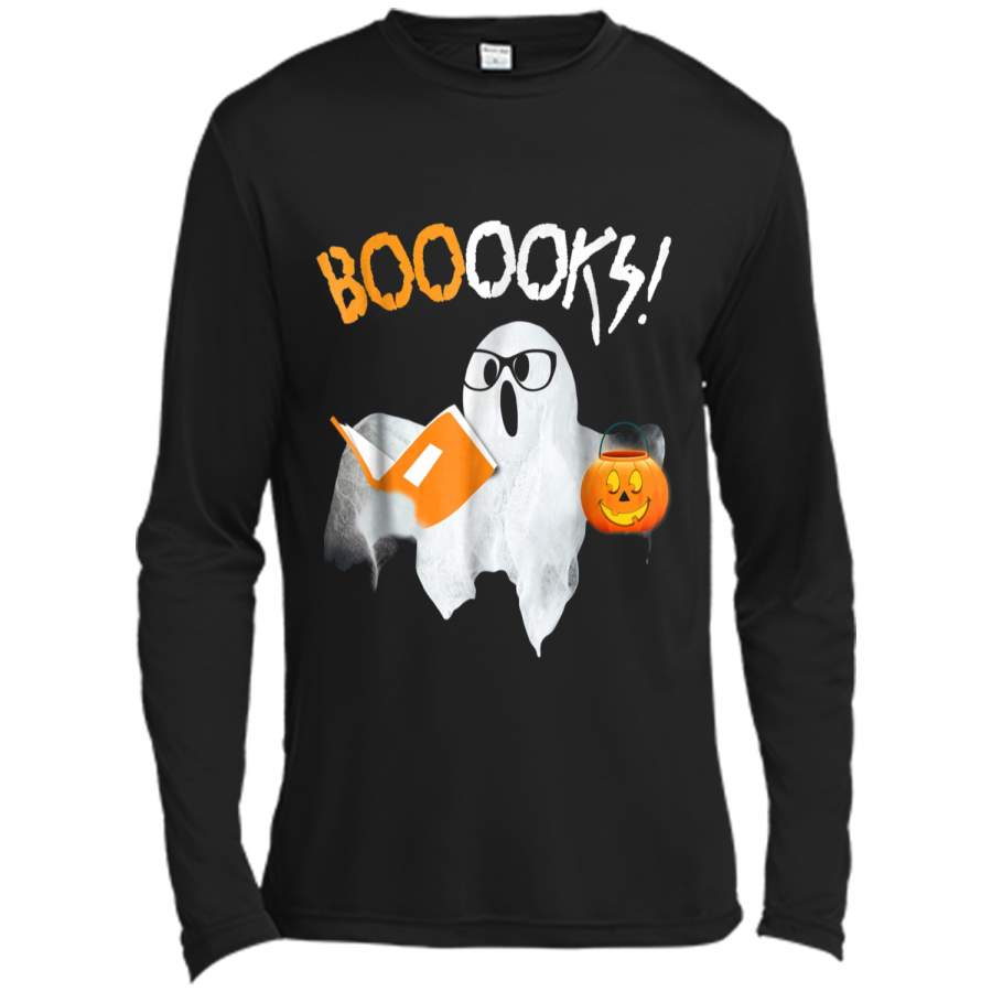 Ghost Reading Books – Funny Halloween Costume Gift Long Sleeve Moisture Absorbing Shirt