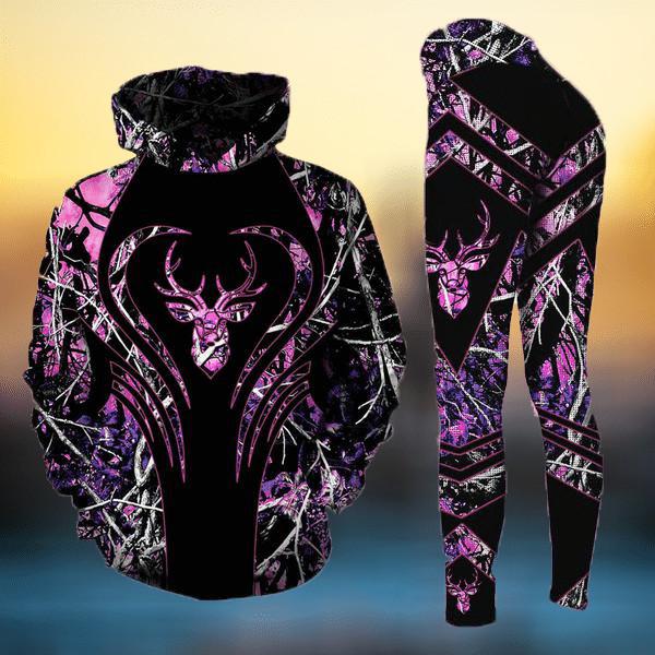 Higozy? Country Girl & Deer Hunting 3D Hoodie, Legging – LV1158