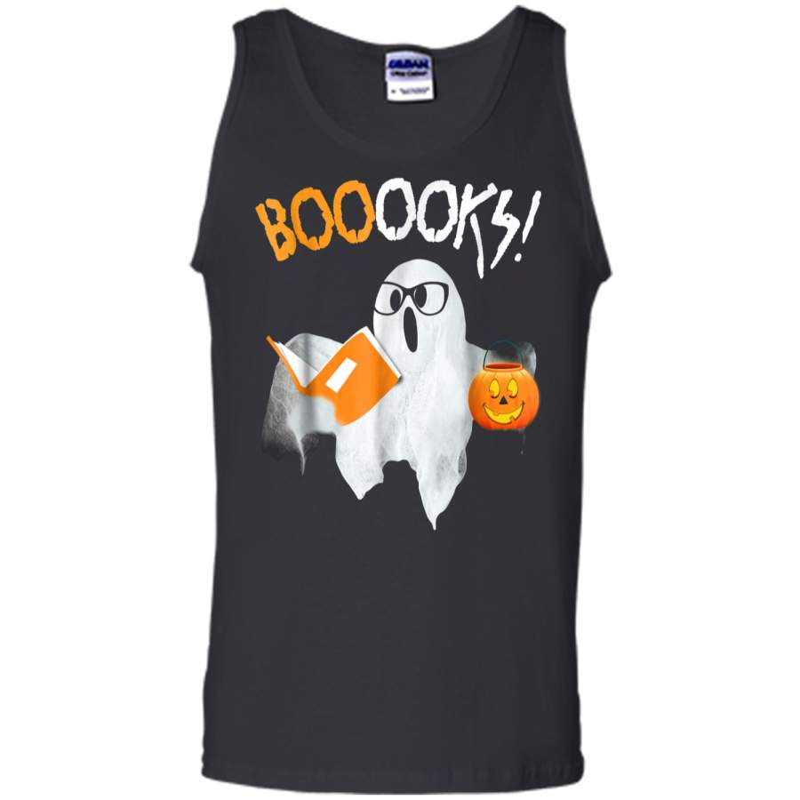 Ghost Reading Books – Funny Halloween Costume Gift Tank Top