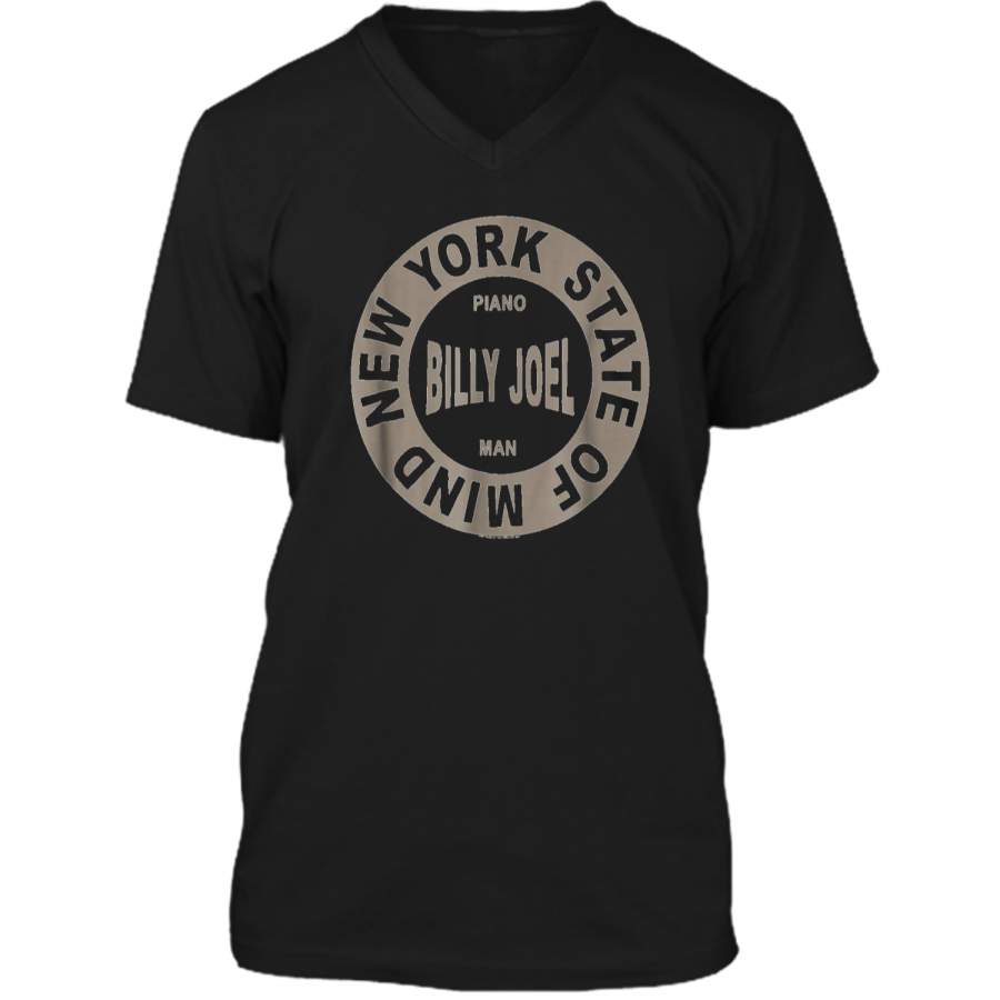 Billy Joel – New York State of Mind Mens Printed V-Neck T