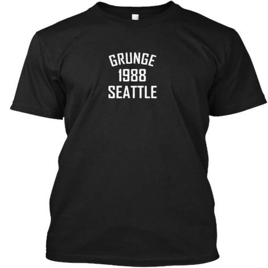 1988 Seattle Black Navy T Shirt