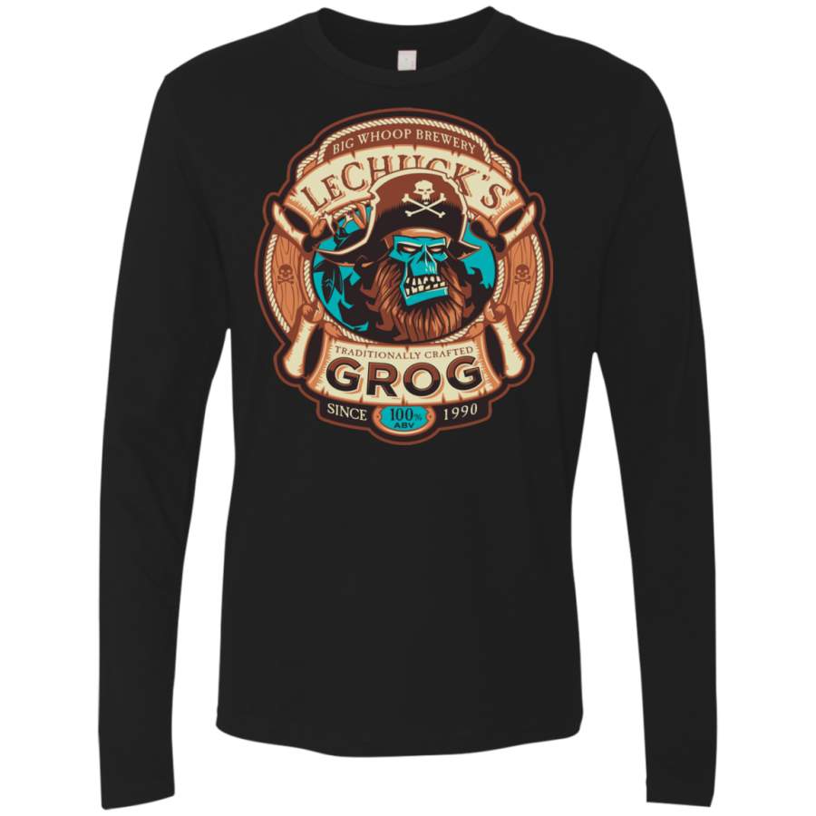 Ghost Pirate Grog Nmns Men’s Premium Long Sleeve