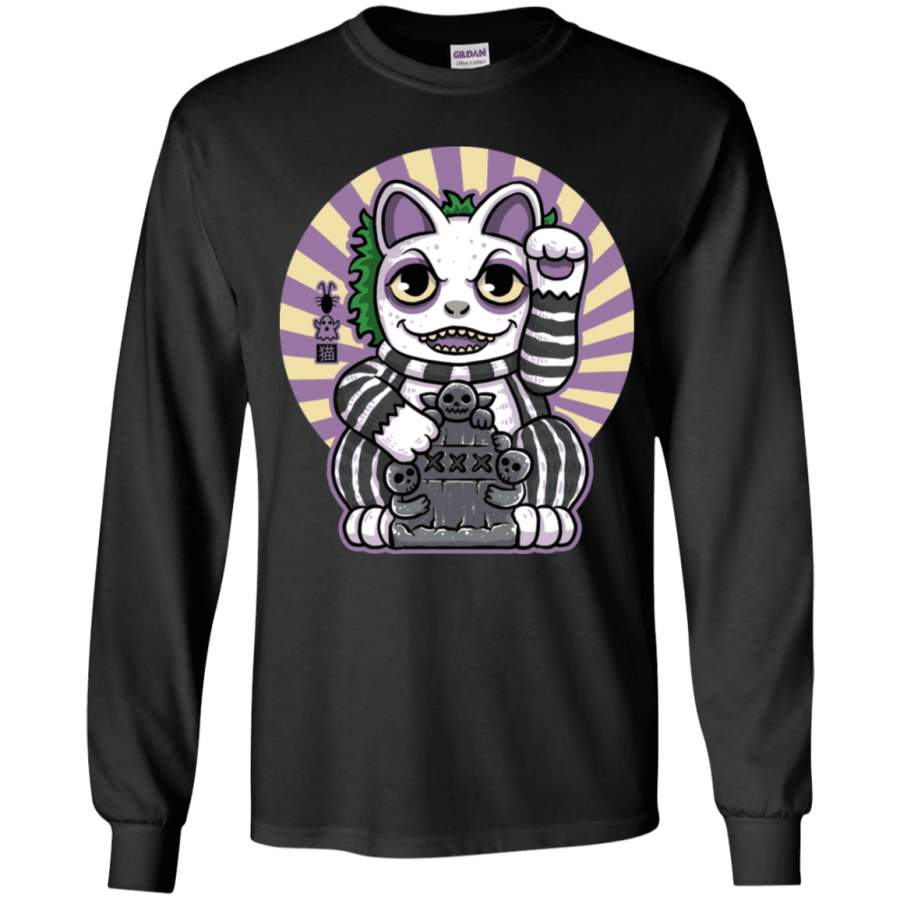 Ghost Neko Youth Long Sleeve T-Shirt