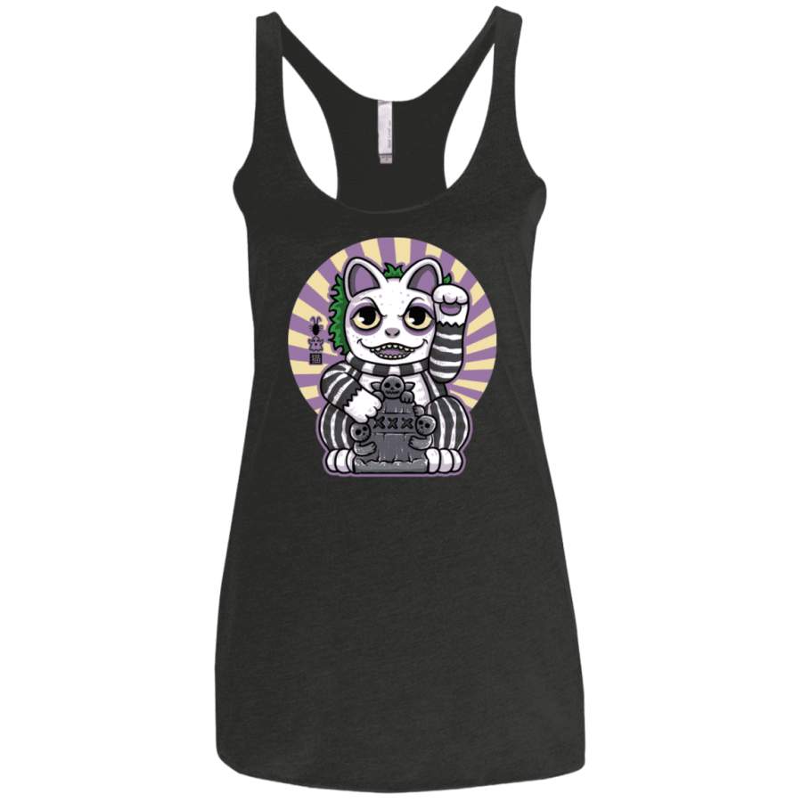 Ghost Neko Women’s Triblend Racerback Tank