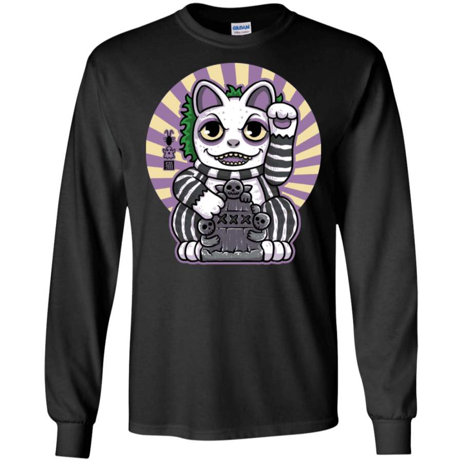 Ghost Neko Men’s Long Sleeve T-Shirt