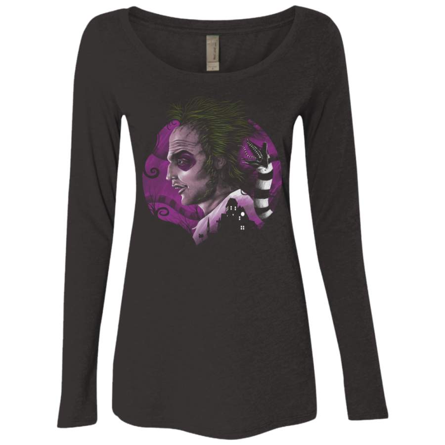 Devious Ghost Women’s Triblend Long Sleeve Shirt