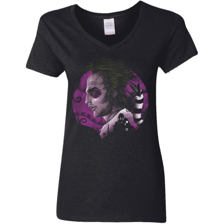 Devious Ghost Women’s V-Neck T-Shirt