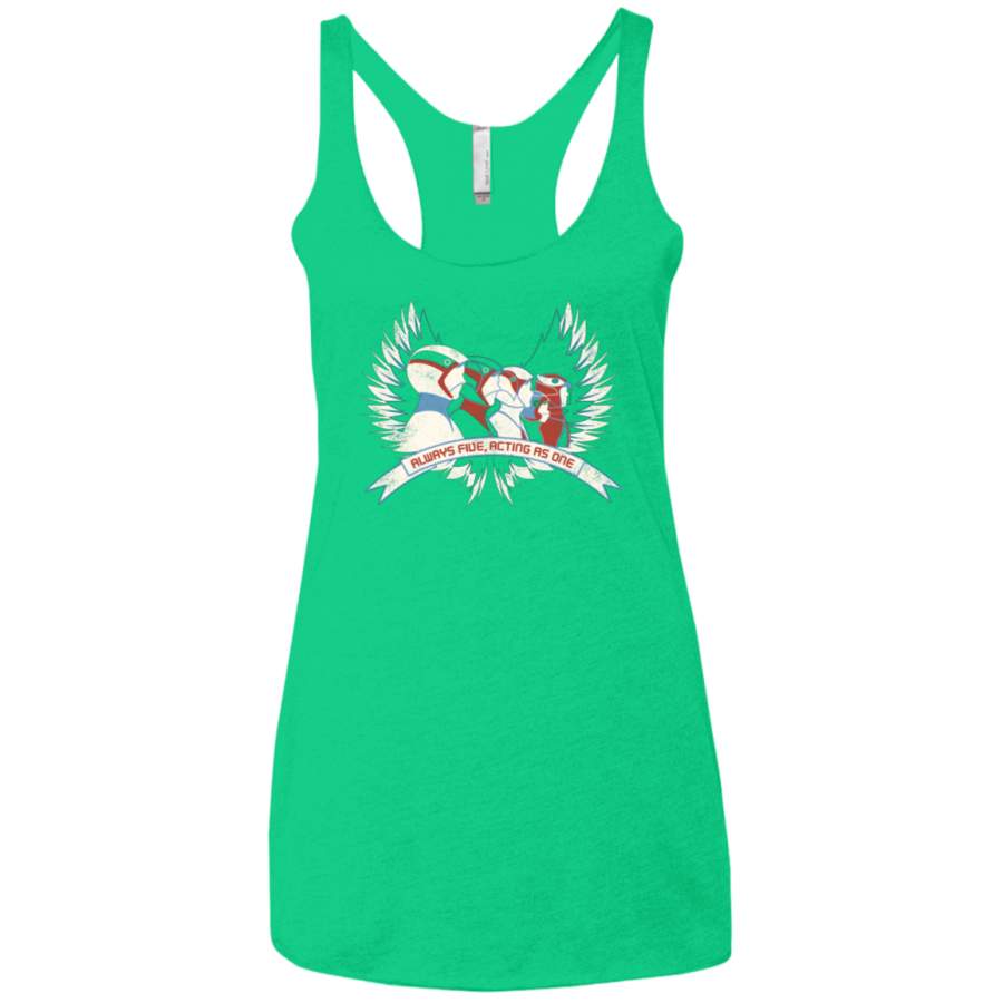 Always Five Acting As One Women’s Triblend Racerback Tank