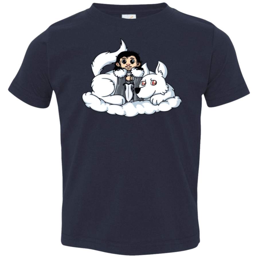 Cute Jon Snow and Ghost Toddler Premium T-Shirt