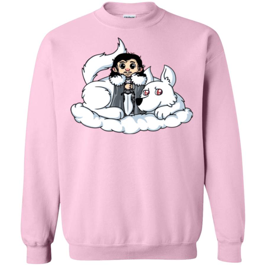 Cute Jon Snow and Ghost Crewneck Sweatshirt