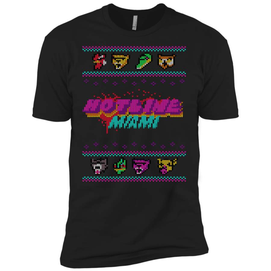 Christmas Sweater Hotline Miami Men’s Premium T-Shirt