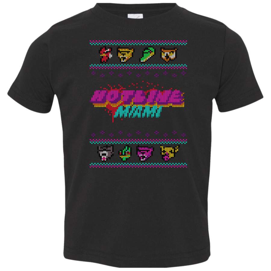 Christmas Sweater Hotline Miami Toddler Premium T-Shirt