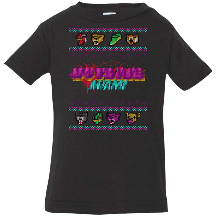 Christmas Sweater Hotline Miami Infant Premium T-Shirt